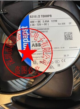 6318/2TDHHPR 6318/2TDHP 6318/2HPR 进口48VDC2.65A127W风扇