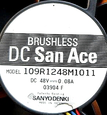 109R1248H101 DC48V 0.15A原装日本三洋SANYO 12038三线 轴流风扇