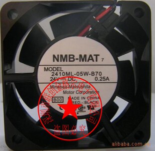 2410ML-05W-B70 -B00 EQ3 24VDC 0.25A 原装日本 60*60*25风扇
