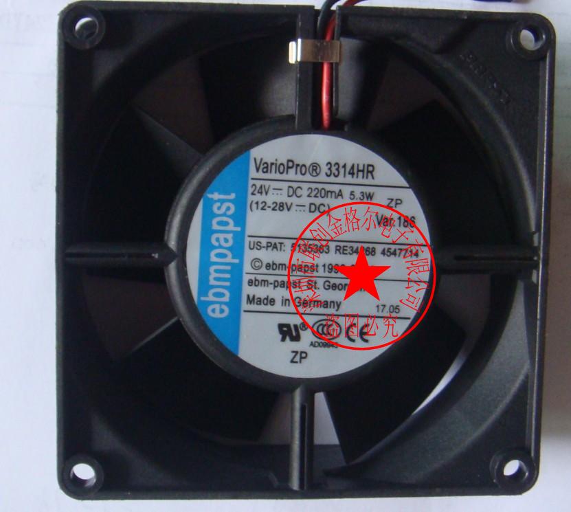 3314HR DC24V 220MA 5.3W 原装德国进口 92*92*32MM轴流风扇 - 实物图