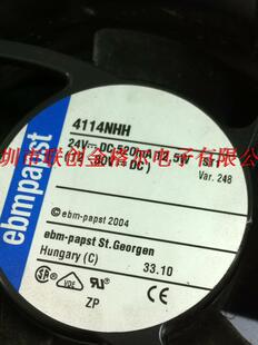 4114NHH 4114 NHH(R)原装正品德国进口 24V 12.5W 耐高温风扇