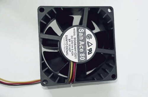 三洋9G0824H1D01 24V 0.42A 8038 8CM 3线变频器散热风扇