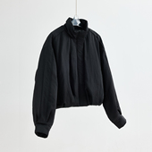 立领匈牙利鹅绒 高品 少量 日本进口醋酸花苞羽绒服夹克女冬轻薄