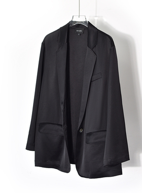 纵享丝滑~重磅真丝西装外套夏季薄款女100%桑蚕丝防晒廓形纯白色C