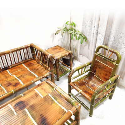 竹子罗汉床茶几沙发全套组合客厅泡茶桌靠背椅整套茶台竹制品家具