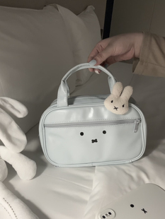 2025原创米菲兔化妆包便携分区收纳包大容量手提防水旅行洗漱包