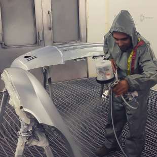 进口阿耐思特岩田W LS-400WB大中小面积汽车修补喷漆枪kiwami