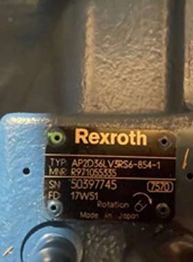 REXROTH力士乐液压柱塞泵R971055335 AP2D36LV3RS6-854-1