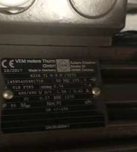 德国VEM电机KPER 80 G2参数项