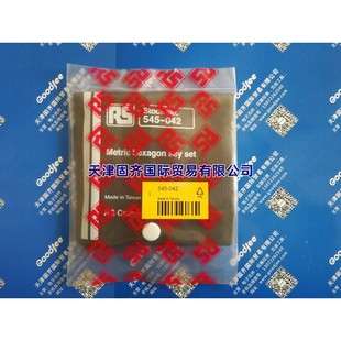 545-042 RS PRO L形内六角扳手套装 公制 8件套 短柄 铬镍合金制