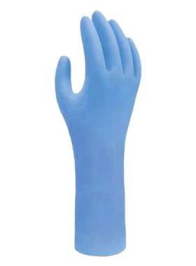 Showa SHO7545 昭和SHO7545蓝色丁腈耐化学手套 尺寸11/2XL 未涂