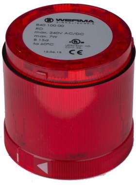 Werma 840.100.00 840系列红色稳态效应信标单元12 240 V交流/直