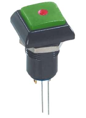 APEM IPC1SAD3L0S 发光按钮开关锁扣面板安装 12毫米红色 LED 48V