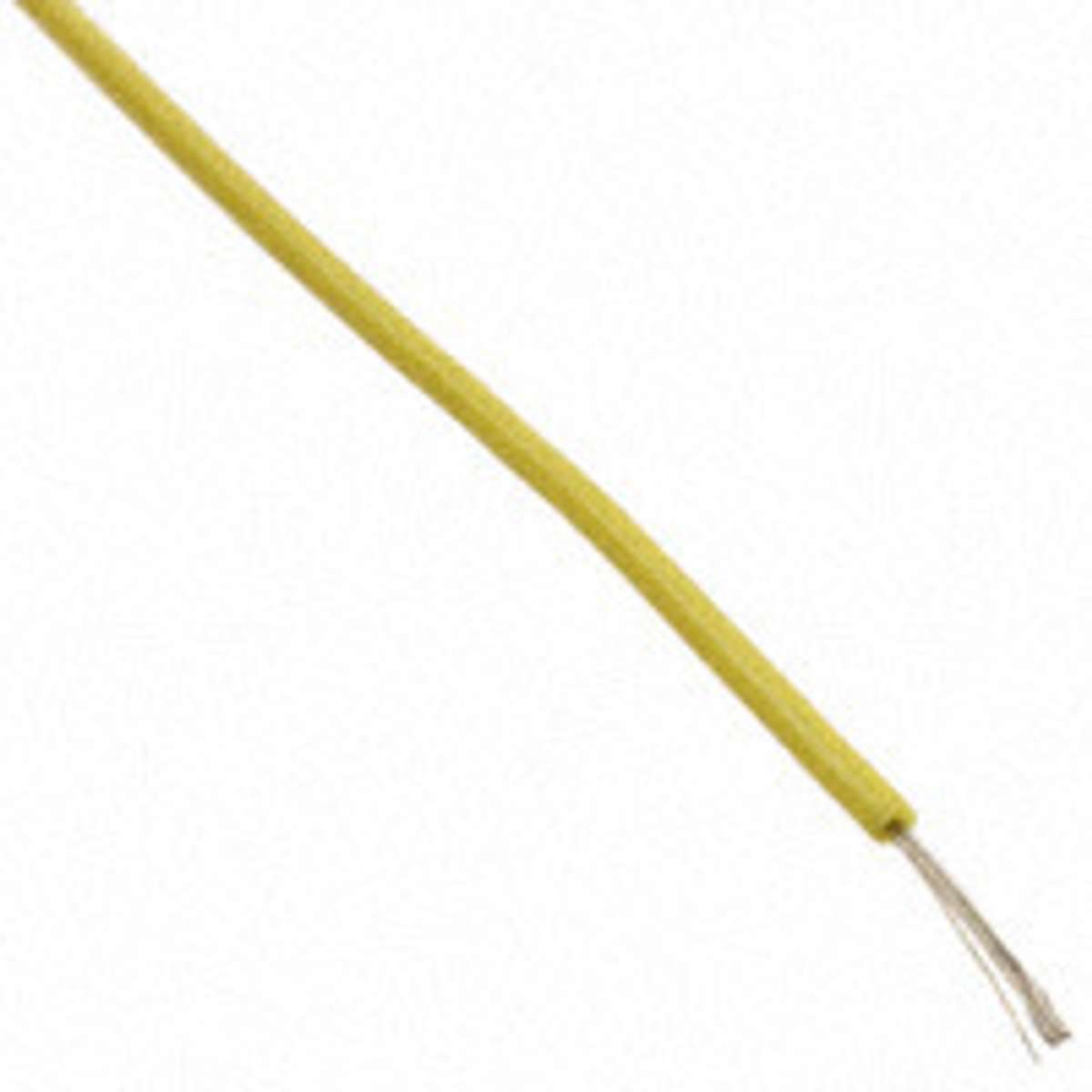 Alpha Wire/3049 YL005单芯电子线PVC黄色26AWG7/34