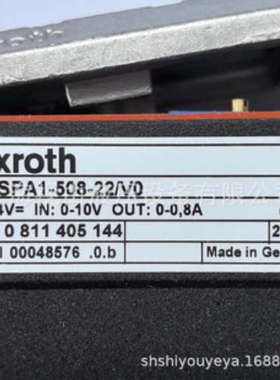 0811405144 VT-SSPA1-508-22/V0力士乐Rexroth放大器