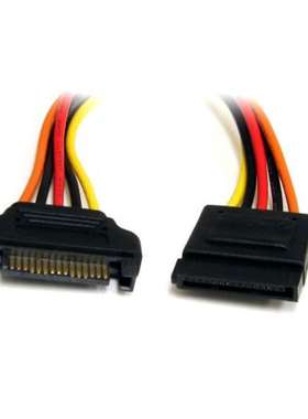 Startech SATAPOWEXT12 星科 公头SATA电源转母头SATA电源线 12英