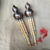 葫芦丝c调小学生专用降b成人初学A调演奏镀铜楠竹7孔防摔葫芦丝