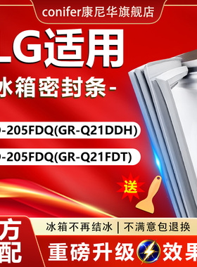 适用LG BCD205FDQ(GR-Q21DDH）205FDQ(GR-Q21FDT)冰箱密封条胶条