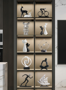 高级感小众酒柜装饰品摆件轻奢高档客厅电视柜摆设高端大气上档次