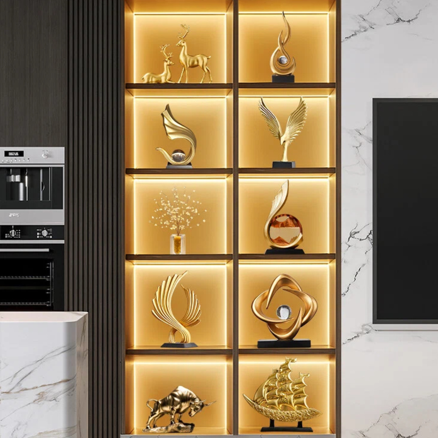 酒柜摆件客厅轻奢高档电视柜餐边柜装饰品2025新款高端大气上档次,家居饰品,装饰摆件,淘宝优惠券,粉丝福利购,淘宝优惠卷