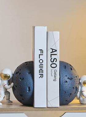 北欧创意宇航员办公室桌面t书档摆件书立家居装饰品书房靠架学生