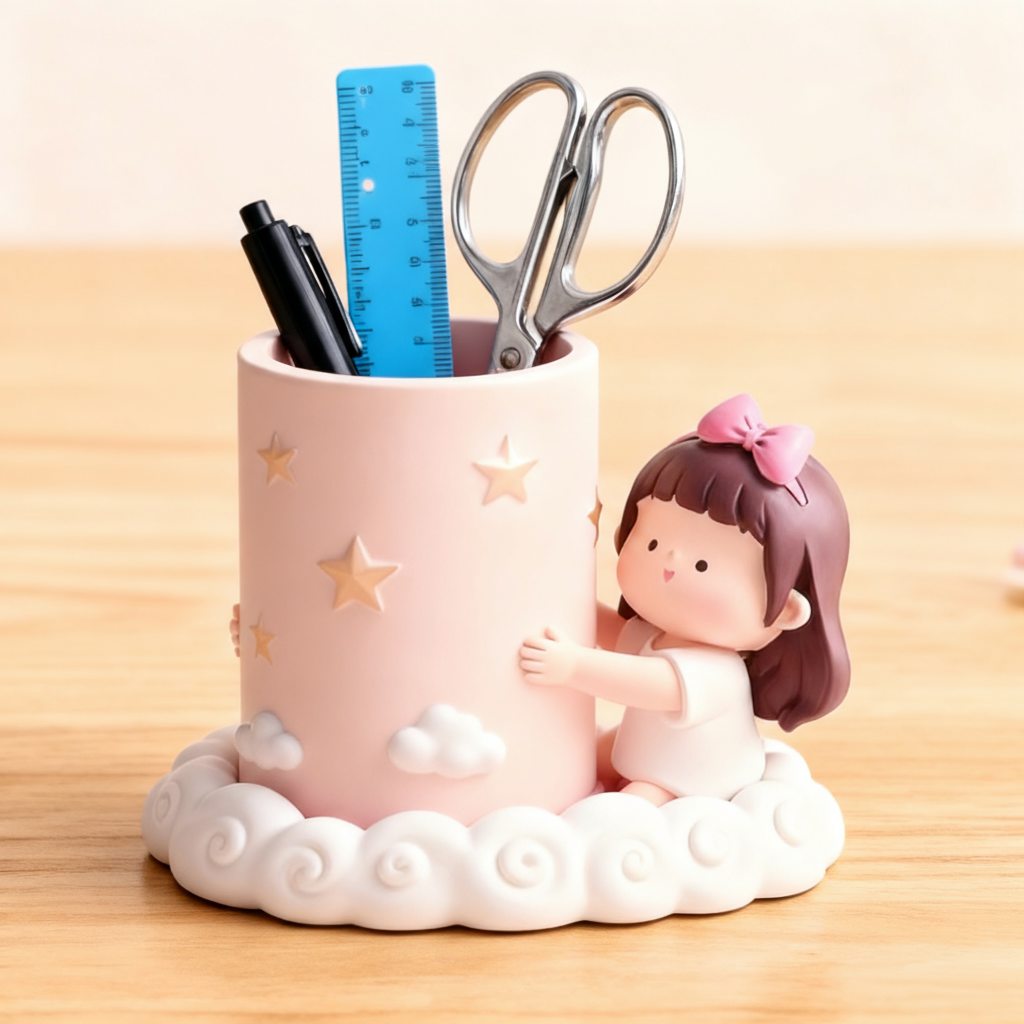 可爱瑜伽女孩蛋糕摆件