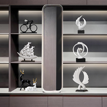 简约现代高档轻奢摆件老板办公室背景墙柜子装饰品高端大气上档次