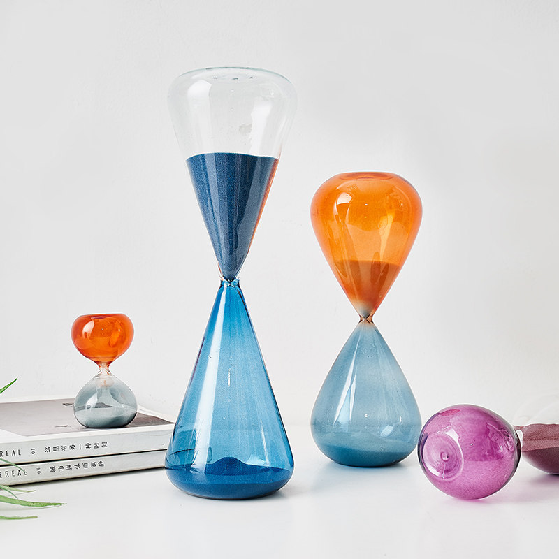彩色沙漏时间计时器儿童创意礼物个性简约现代书房桌面装饰摆件