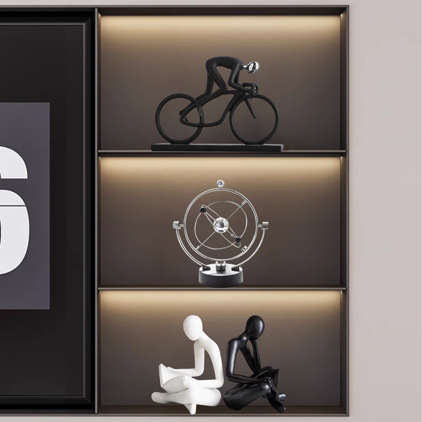 现代简约艺术摆件客厅轻奢高档电视柜酒柜装饰品玄关办公室高级感,家居饰品,家饰软装搭配套装,淘宝优惠券,粉丝福利购,淘宝优惠卷