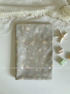 全棉40支印花布韩系ins复古感星星家居服发饰发圈童装裙子diy布料