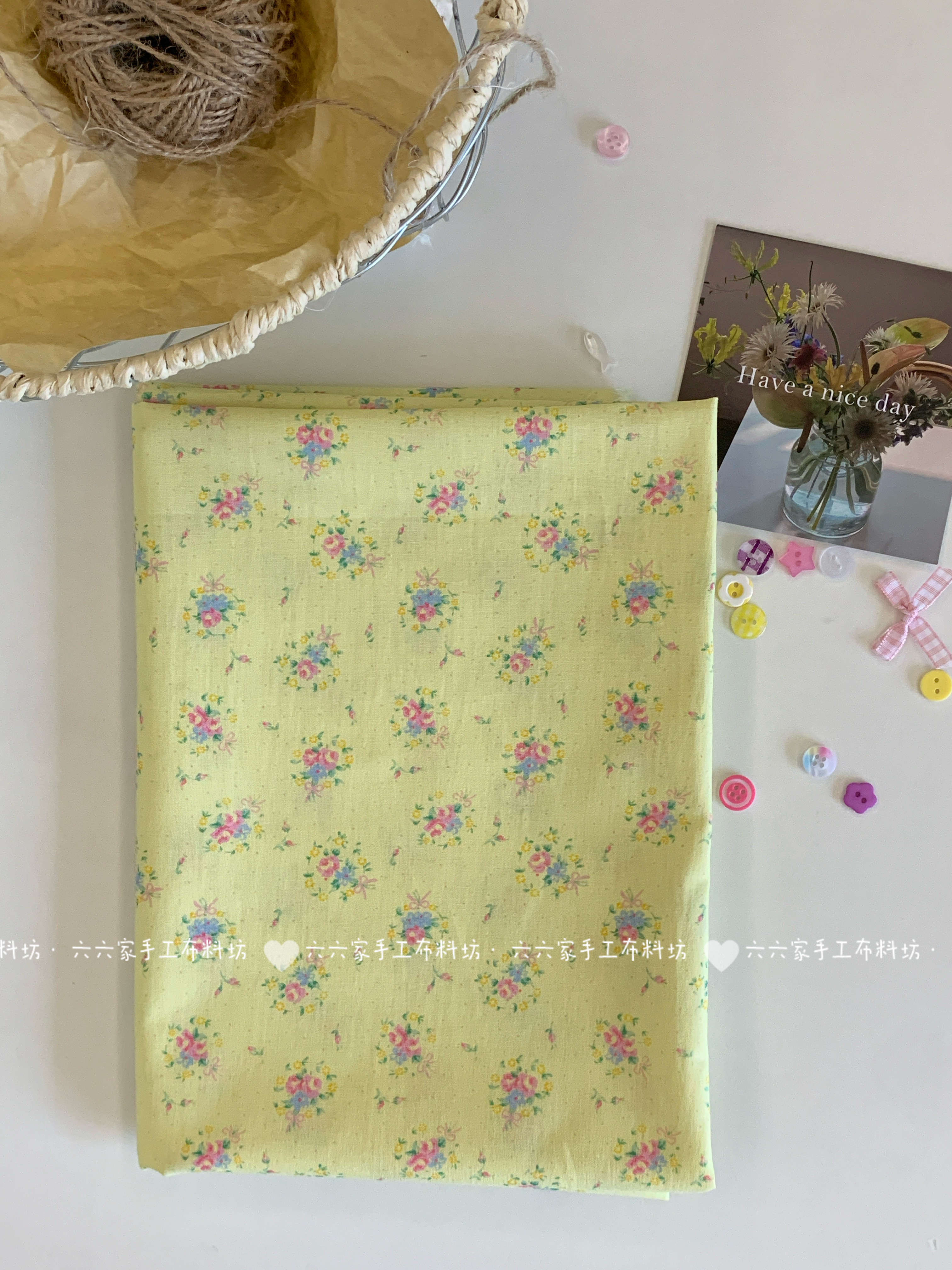 全棉40支印花布料韩系复古碎花印花面料家居服发饰童装diy,居家布艺,海绵垫/布料/面料/手工diy,淘宝优惠券,粉丝福利购,淘宝优惠卷