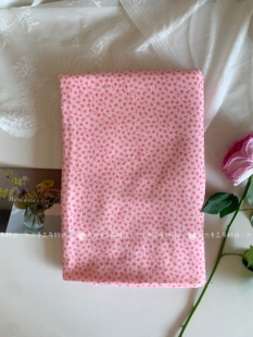 全棉双层纱布料韩系复古清新小碎花家居服发饰童装睡衣发圈diy布