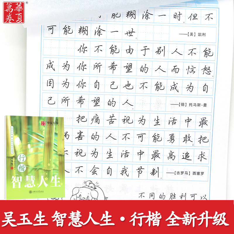 吴玉生 智慧人生行楷 钢笔硬笔书法临摹生速成练学者成人字帖 智慧