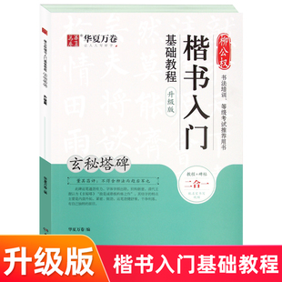 柳公权楷书入门基础教程 玄秘塔碑书法培训等级考试视频讲解欣赏楷书入门毛笔书法成人初学者练字 正版 湖南美术出版社