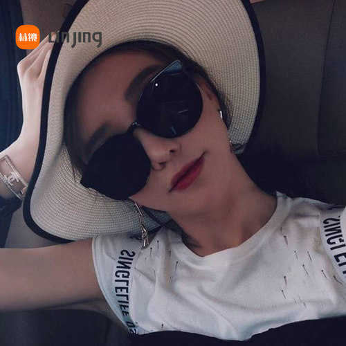 gm太阳镜女明星显瘦圆脸大框开车