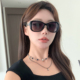 高级感墨镜女款 潮小框小脸防紫外线太阳镜开车偏光镜凹造型时尚 潮