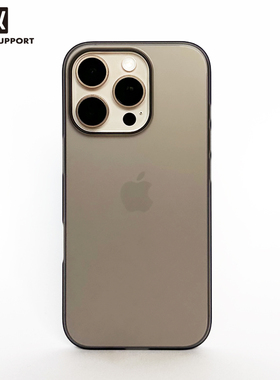 日本PowerSupport适用于iPhone16ProMax AirJacket磨砂硬壳16pro透明超薄壳16全包裸感壳