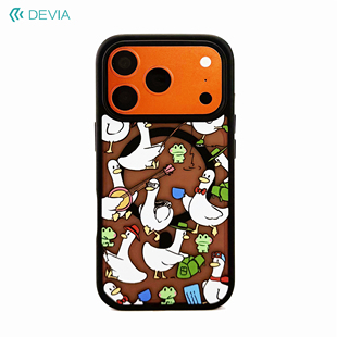 Devia迪沃适用于iPhone17promax文创拼贴浮雕手机壳苹果17pro磁吸磨砂透黑防摔壳17门店同款保护套