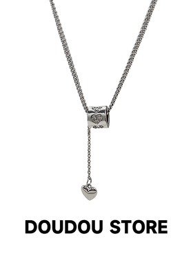 doudoustore爱心小蛮腰项链