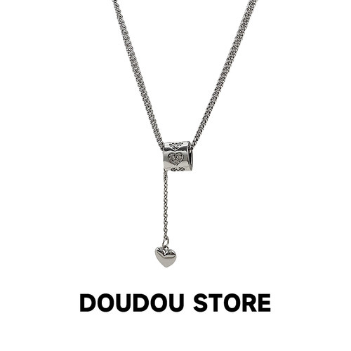 doudoustore爱心小蛮腰项链