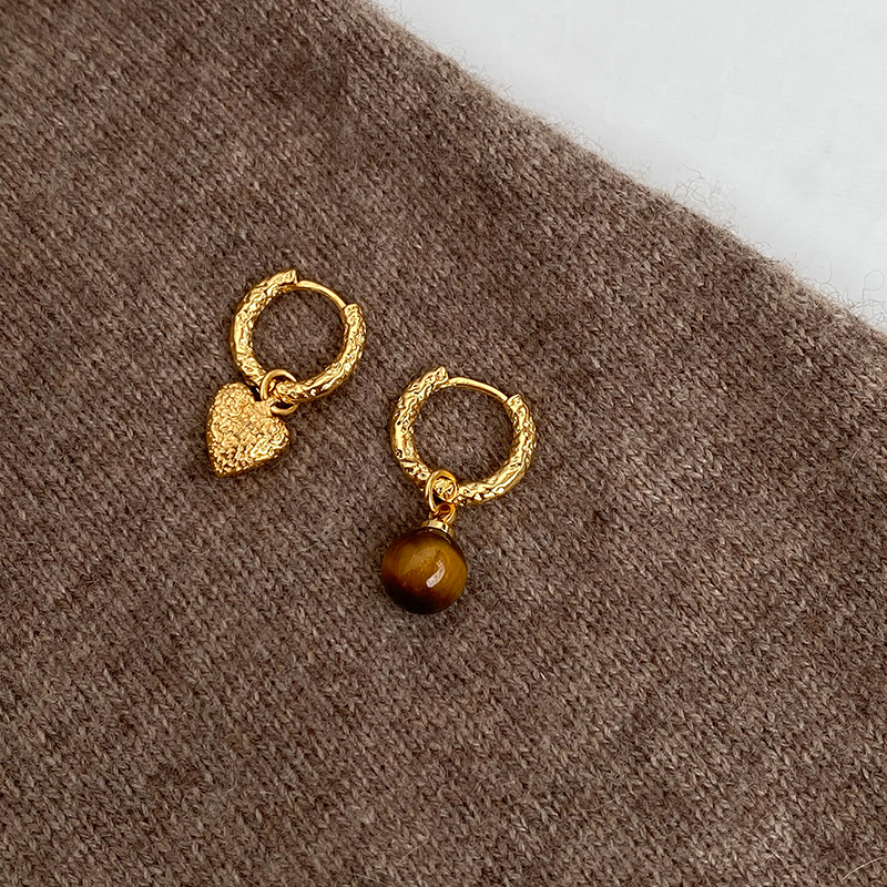 doudoustore虎眼石耳环