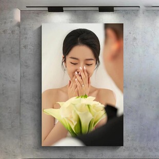 定制油画布挂画画框洗照片冲印相片装裱宝宝照片个人艺术写真挂墙