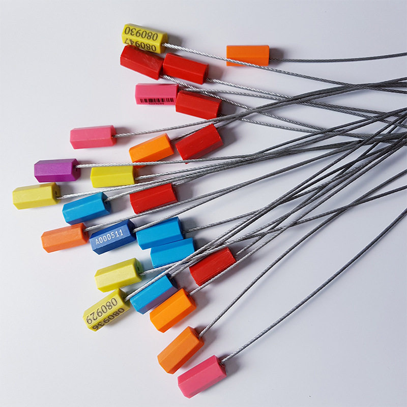 包邮一次性钢丝封条防盗锁扣封铅油罐车封签钢丝铅封物流扎带锁签