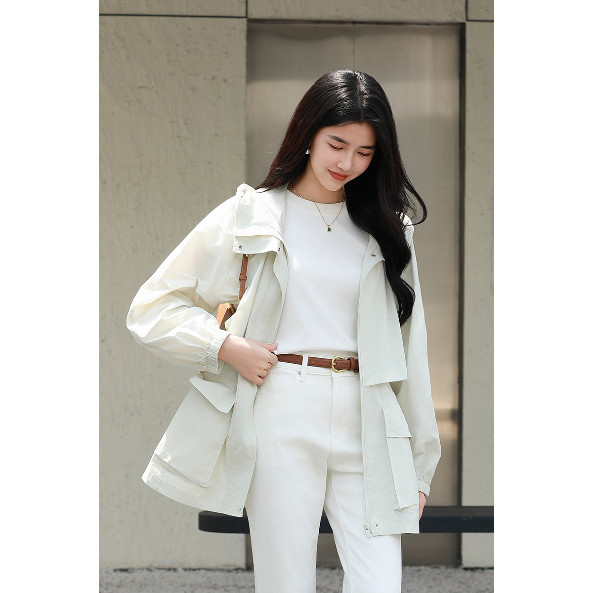 优衣美透气防晒上衣女夏季薄款冰丝防晒衣防紫外线开衫16140