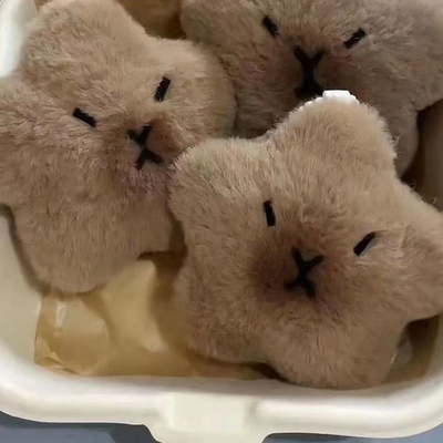 钥匙扣吱吱叫星之卡比巴拉包包挂件可爱佛西水豚创意背包毛绒挂件