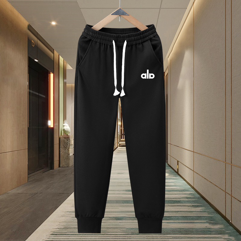 秋季新款休闲长裤男生宽松束脚裤冬季加绒加厚运动卫裤百搭长裤子