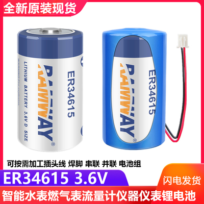 睿奕ER346153.6V智能水表锂电池