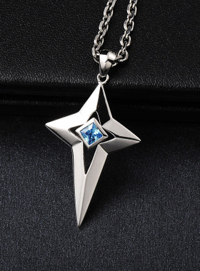 刻字韩版霸气男生项链锁骨男饰品