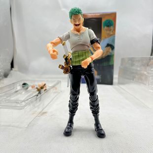 海贼王超可动索隆 三脸可换 one piece figure动漫模型摆件手办批