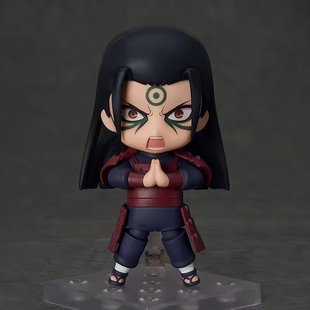 Q版粘土人火影 疾风传2687#千手柱间 可动替换脸公仔手办摆件模型